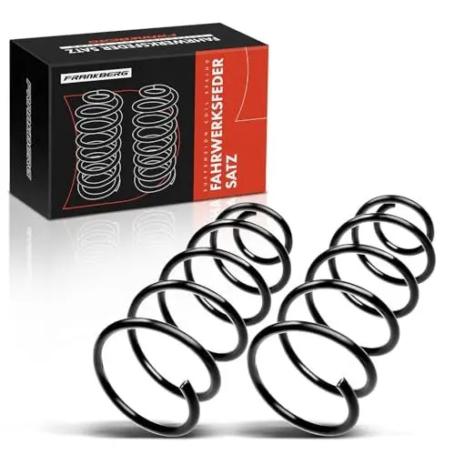 Produktbild: Frankberg 2x Federn Fahrwerksfeder Vorderachse Kompatibel mit A3 1996-2003 B.o.r.a 1998-2005 Golf IV 1997-2006 Leon 1999-2006 Replace# 1J0411105BH