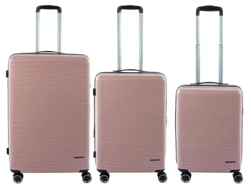 Produktbild: Franky PP14/19 Spinner 3er Set 55er/65er/75er mit TSA-Zahlenschloss Rose