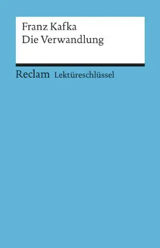 Produktbild: Franz Kafka: Die Verwandlung. Lektüreschlüssel