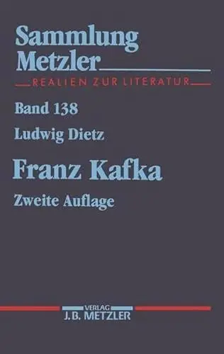 Produktbild: Franz Kafka (Sammlung Metzler)