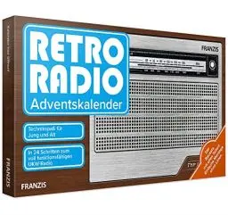 Produktbild: FRANZIS 67106 - Retro Radio Adventskalender, in 24 Tagen zum voll funktionsfähigen UKW-Radio inkl. asuführlichem Begleitbuch. Ab 14 Jahren.: Bauen Sie ... UKW-Radio! Einfache Montage ohne Löten