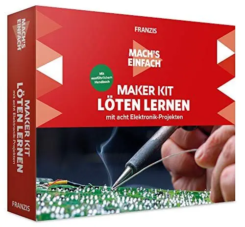 Produktbild: FRANZIS 67122 - Mach's einfach - Maker Kit Löten lernen, empfohlen ab 14 Jahren