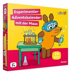 Produktbild: FRANZIS 67185 - Experimentier-Adventskalender mit der Maus, 24 Versuche für den Advent zum Entdecken, Forschen und Rätseln, für Kinder ab 7 Jahren