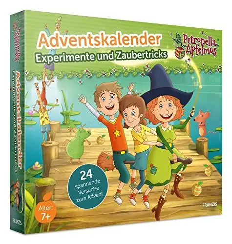 Produktbild: FRANZIS 67202 - Adventskalender Petronella Apfelmus - Experimente und Zaubertricks, 24 spannende Versuche zum Advent, für Kinder ab 7 Jahren