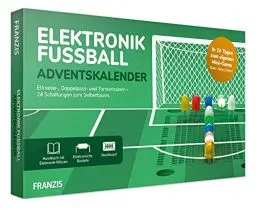 Produktbild: FRANZIS 67333 - Elektronik Fussball Adventskalender, 24 Schaltungen zum Selberbauen, inkl. allen Bauteilen und 30-seitigem Begleitbuch, ohne Löten