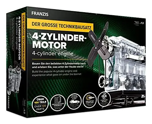 Produktbild: Franzis 4-Zylinder-Motor-Kit