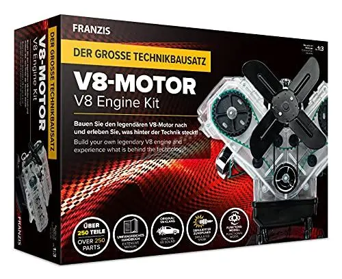 Produktbild: Franzis Verlag V8 Motor 67114 Bausatz ab 14 Jahre, White