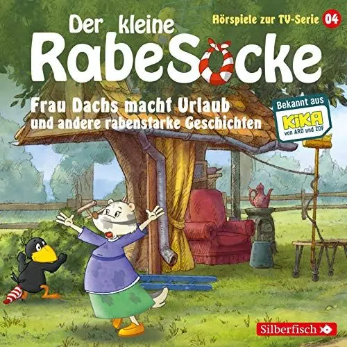 Produktbild: Frau Dachs macht Urlaub, Ein Tanzkleid für Frau Dachs, Rette sich, wer kann! (Der kleine Rabe Socke - Hörspiele zur TV Serie 4): 1 CD