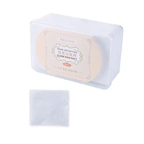 Produktbild: FRCOLOR 1000 Stücke Gesicht Reinigung Tücher Reusable Baumwolle Pads Make-up Entferner Blätter Für