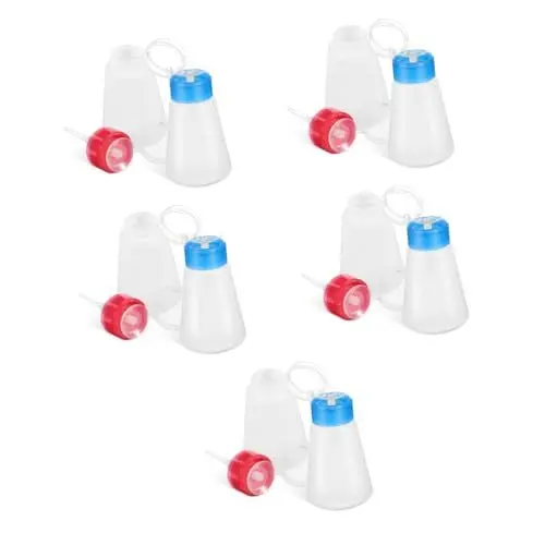 Produktbild: FRCOLOR 10 Stk Flaschen leere Pumpspenderflasche Dosierpumpe klarer Fingernagellack klarer Nagellack Flasche mit Pumpe kleine Pumpflasche tragbar Makeup entferner Alkohol Flasche Container