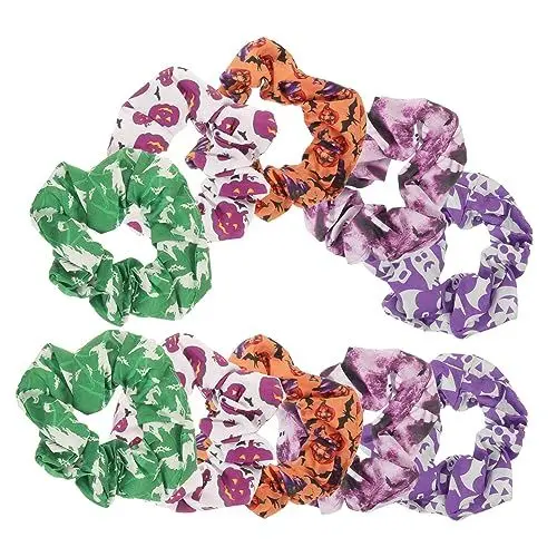 Produktbild: FRCOLOR 10-teiliges Halloween-kürbis-haargummi Unice-haar Halloween-kürbis Elastisches Haarband Halloween-stirnband-set für Damen