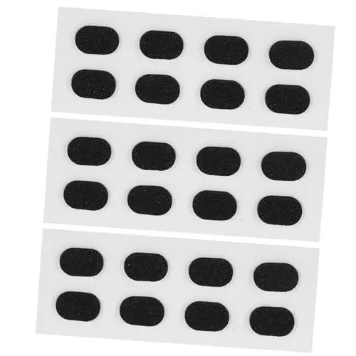 Produktbild: FRCOLOR Brillenpads 12 Paare Brillen Nasenpads Rutschfeste Nasenpads Für Brillen Brille Nasenpolster Brillen-nasenpflaster Brillenunterlage Brillen-nasenpads Brillen-nasenpolster Nasenschutz Eva Black