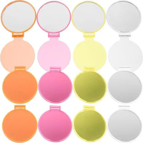 Produktbild: FRCOLOR 12 Stück Mini-Kosmetiktasche Make-Up-Kosmetikspiegel Runder Geldbeutel Mini-Spiegel Für Geldbörse Kompaktspiegel Make-Up-Spiegel Geschenkspiegel Kleiner Spiegel