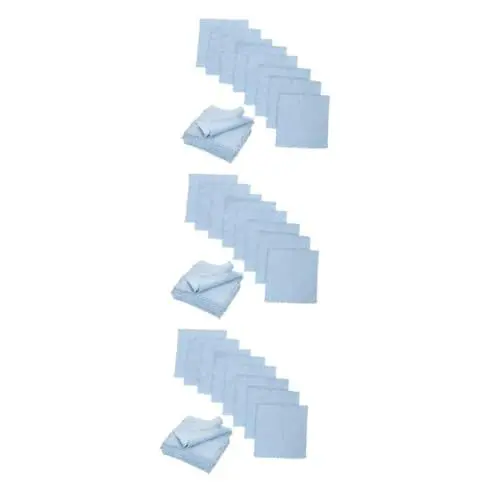 Produktbild: FRCOLOR 150 Stk Flanell Wischtuch Brillenputztuch Mikrofaser Brillenreiniger Mikrofaserreiniger Linsenreinigungstuch Bildschirmreinigungstücher Linsentücher Sky-blue Superfeine Faser