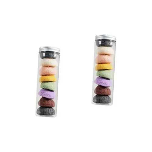 Produktbild: FRCOLOR 16stücke Gesichtsschwamm Teiliges Reinigungs Und Peeling-schwamm Pflanzenmaterial Für Effektive Gesichtsreinigung Makeup-entfernung Und Porentiefe Reinigung Für Hauttypen