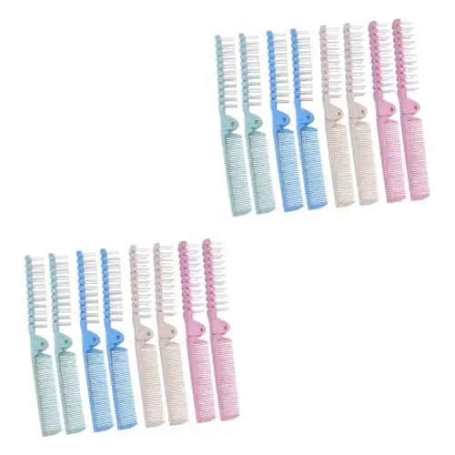 Produktbild: FRCOLOR 16 Stk Klappkamm Haarglätterbürste faltbare Haarbürste Herren Haarkamm Jelly Comb faltbare Tastatur haarschmuck haircharm kurbel Kämme Kamm für lockiges Haar faltbarer Kamm Plastik