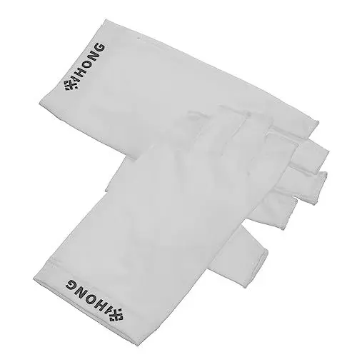 Produktbild: FRCOLOR 1 Paar Uv-handschuhe Kühlhandschuhe -handschuhe Für Die Gel-maniküre -handschuhe Für Nägel Sonnenschutzhandschuhe Für Damen Handschutz Weiß Stoff Berührungsempfindlicher Bildschirm