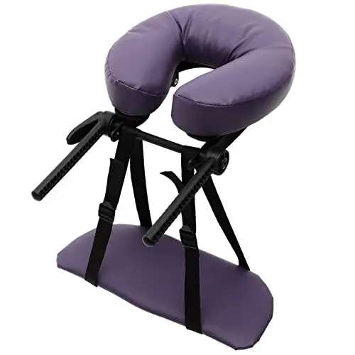 Produktbild: FRCOLOR 1 Satz Kissen Für Massagebetten Massage-gesichtswiegenkissen Massagekopfstütze Fürs Bett Salonkissenkissen Spa-kopfstützenkissen Massagesessel Massagekissen Violett Pu Einstellbar