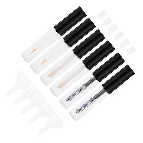 Produktbild: FRCOLOR 1 Satz Wimpernschlauch Und Zauberstab Wimperntusche Leer Leere Lipgloss-flaschen Tuben Für Wimpernserum Leere Lipgloss-tube Mini-lipgloss-flaschen Runden Wimpernbürste Plastik