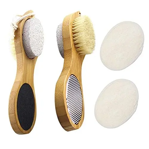 Produktbild: FRCOLOR 1satz Fußpflege Exfoliationswerkzeugen Pediküre Zubehör Bimsstein Fußschaber Und Reinigungsbürste Für Und Gesunde Füße Für Entfernung Abgestorbener