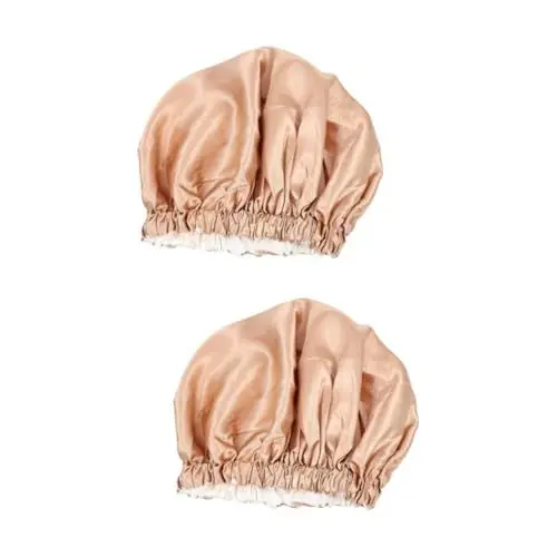 Produktbild: FRCOLOR 2stücke Satin Schlafhaube Für Damen Mit Elastischem Design Pflegt Haar Und Schützt Die Kopfkissenbezüge Für Und Schönheit Komfortabel Und Leicht