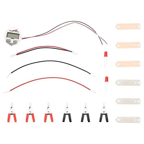 Produktbild: FRCOLOR 2 Sätze Fruchtbatterie Experimentier Kit für DIY Wissenschaftsprojekt für Schule Wiederverwendbar Fördert Lernen Kartoffel Zitronenbatterie