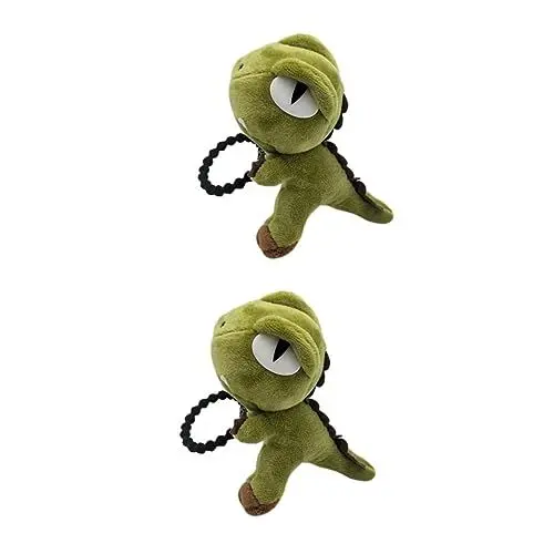 Produktbild: FRCOLOR 2 Stk Elastisches Tierhaar Plüsch-haarseil Elastische Haargummis Süße Haargummis Cartoon-pferdeschwanz-halter Plüsch-haargummis Dinosaurier-haarschmuck Die Blase Mädchen Haarteil