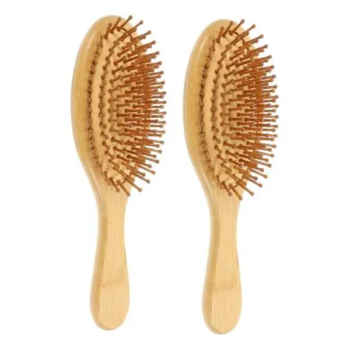 Produktbild: FRCOLOR 2st Bambuskammbart -haarkamm -haarbürste Kamm Zum Toupieren Der Haare Haarmassagekamm Männer Kämmen Haar Saubere Bürste Haarkamm Für Männer Holzkamm Für Männer Hölzern