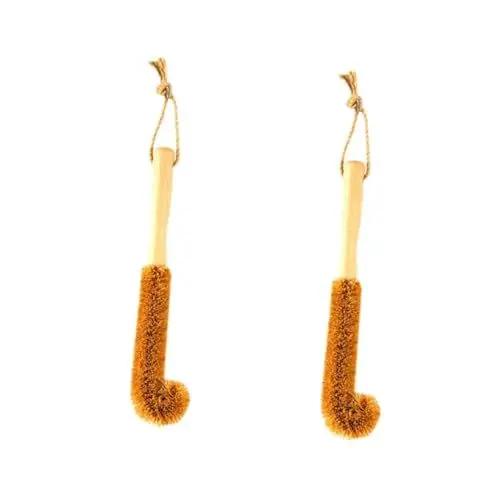 Produktbild: FRCOLOR 2st Flaschenreinigung Tassenreinigungsbürsten Flaschenbürste Mit Holzgriff Langen Griff Schrubber Für Wasserflaschen Topfbürste Zum Schrubben Topfbürsten Glas Baby Bambus