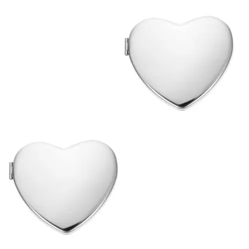 Produktbild: FRCOLOR 2st Schminkspiegel Spiegelhandgerät Mini-Spiegel Taschenspiegel -geldbörse Taschenkosmetikspiegel Handspiegel Brieftasche Reisespiegel Doppelseitig Metall