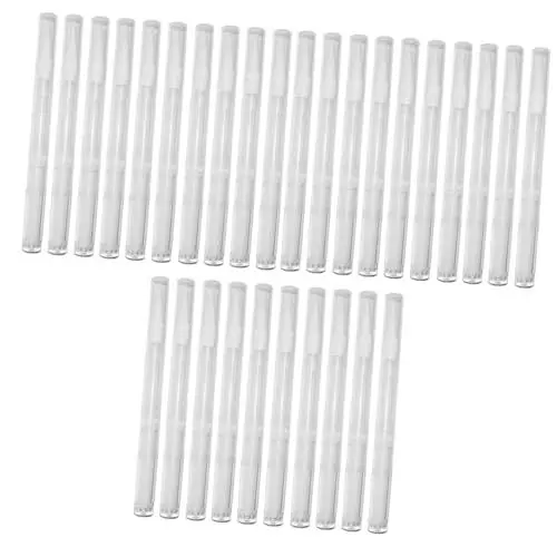 Produktbild: FRCOLOR 30 Stk 3 ml transparenter Drehstift leerer Nagellackstift mit Bürstenkopf rotierendes leeres Stiftröhrchen leere Lipgloss-Tuben transparente leere Stifte Nagelgellack