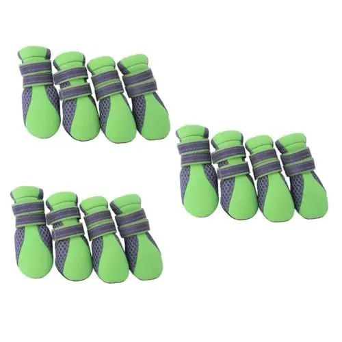 Produktbild: FRCOLOR 3 Stück Hundeschuhe Für Hunde Haustier-hundeschuhe Atmungsaktive Mesh-hundestiefel rutschfeste Sohle Größe Für Outdoor-aktivitäten