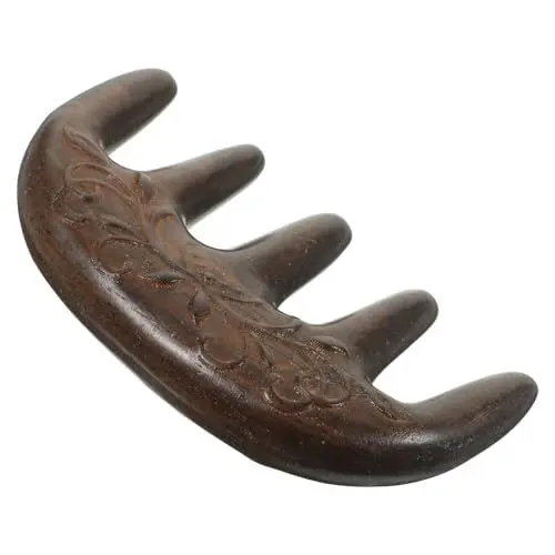 Produktbild: FRCOLOR 3 Stk Sandelholzkamm Meridiankamm Kamm-Massagegerät Kopfhautmassagegerät Handmassagegeräte hair massager scalp massager Kämme Massagekamm Haarkamm tragbar große Zähne Damen