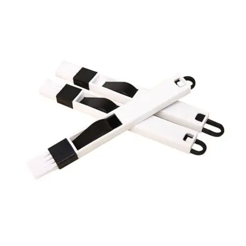 Produktbild: FRCOLOR Abnehmbares Tastatur-kehrschaufel- Und Bürstenset – 2-in-1-fenster- Und Türschienenreiniger Bürste Für Die Gründliche Reinigung – 3er-Pack