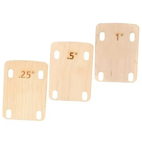 Produktbild: FRCOLOR 3 Stück Teiliges Gitarrenhals Unterlegscheiben aus Holz Ersatz Guitar Gasket für Präzise Halsanpassung für Schnelle Reparaturen und Anpassungen