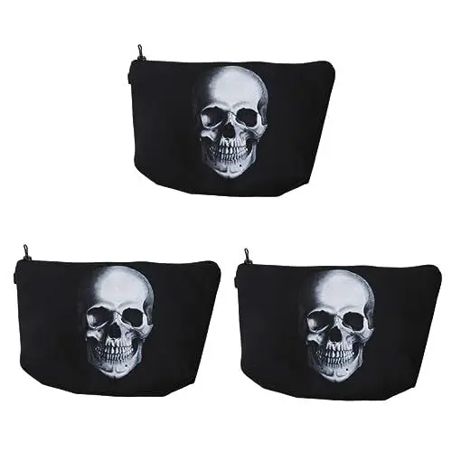 Produktbild: FRCOLOR 3 Stück Make-up-Tasche Mit - Gothic-reißverschluss Material Make-up-Tasche Für Damen Und Herren
