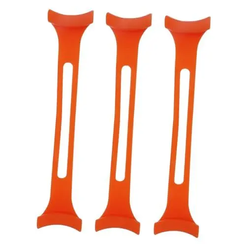 Produktbild: FRCOLOR 3st Maskenhaken Praktisches Maskenband Flexible Maskenverlängerung Flexible Maskenbandverlängerung Maskenverlängerungsschnalle Flexibles Maskenband Kieselgel Orange