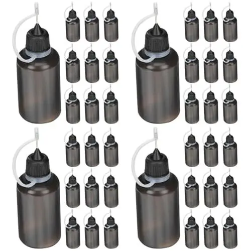 Produktbild: FRCOLOR 4 Sets Tägliche Applikatorflasche Präzisionskleberflasche Alicator Vielseitig Für Öltattoos Farbe 10 Stück * 4