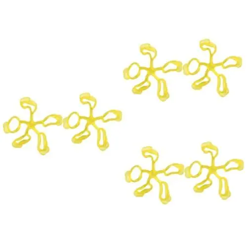 Produktbild: FRCOLOR 6 Stk Fingerstärkung Handgriff-Verstärkung Handstärkung für Kinder Gitarrenfinger musikinstrumente handtrainer fingertrainer Gitarren-Finger-Übungswerkzeug Gitarrentrainer Yellow