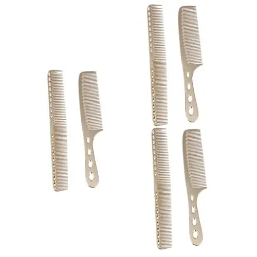 Produktbild: FRCOLOR 6 Stk Kamm Kämme für Männer Frisierkämme Partyhut-Kronen Haarbürste für Männer haarschneidemaschinen herren Handspiegel Bandspender Friseurzubehör Kosmetik Weltraum Aluminium