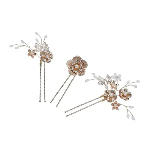 Produktbild: FRCOLOR 2 Sets U-förmige Haargabel Braut- und Party-kopfschmuck Modische Haarnadel für Frauen 3 Stück X 2