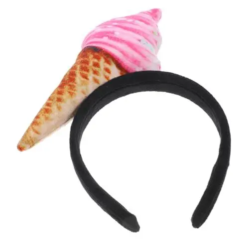 Produktbild: FRCOLOR -Stirnband Eiscreme-Haarreifen Süßigkeiten-Stirnband lustiges Haarband Haarschmuck Party-Stirnbänder Haarbänder für Frauen Cosplay Ausgabekarte Zubehör Kopfbedeckung Damen Stoff
