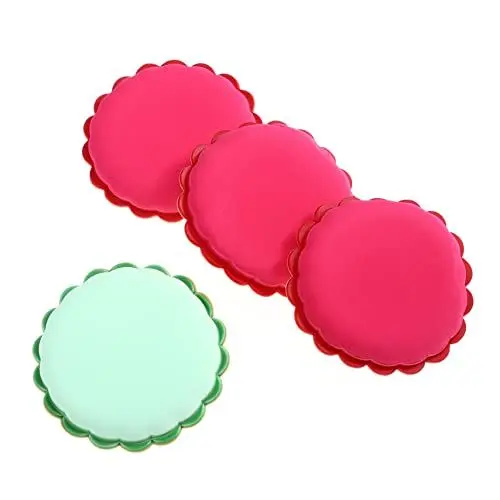 Produktbild: FRCOLOR Gesichts-Puff 4 Stück Sonnenblume Blätterteig Schneebesen Pürierstab Lose Puderquaste Hydrophiles Polyurethan Kein Latex Baby Schaumschwamm