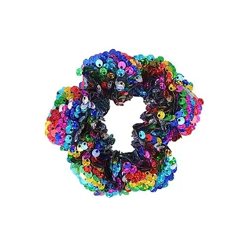 Produktbild: FRCOLOR Haargummi Seile Scrunchie Haargummis Für Damenhaar Weihnachtshaarbänder Haarschmuck Haargummi Pailletten Zopfgummi Boho Haarbänder Armbänder Pferdeschwanz-seil Mädchen Kind