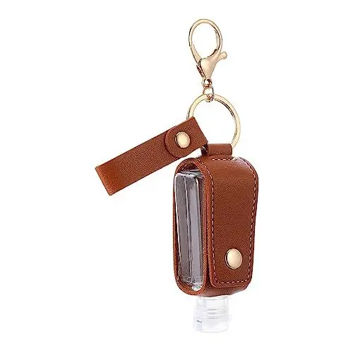 Produktbild: FRCOLOR Hand Sanitizer Keychain 1 Satz Fall Für Kosmetikbehälter Für Die Reise Reiseflaschenhüllen Reiseflüssigkeitsbehälter Mini-reiseflaschen Flaschenverschluss Anhänger Plastik