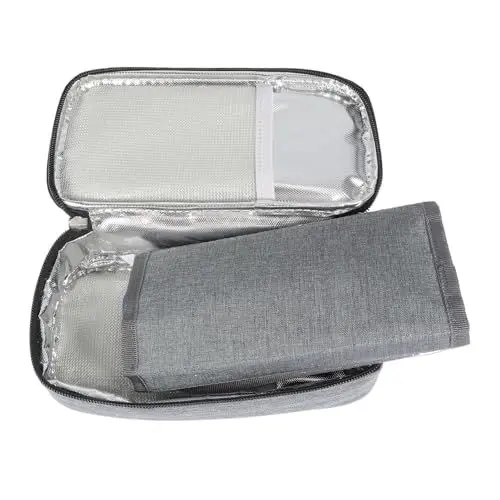 Produktbild: FRCOLOR Insulinpackung insulin kühltasche insulin kühlbox tragbare Kühltasche medizinische Kühltasche kofferwage Insulinkühler-Organizer Halter für Insulinkühler Aluminiumfolie Eisbeutel