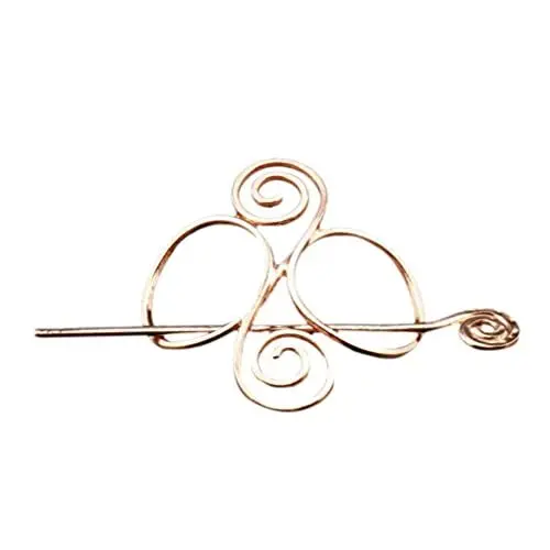 Produktbild: FRCOLOR Keltische Haarschmuck Keltische Haarspangen Für Dünnes Haar Geometrische Haargabel Keltische Nadel Schiebe-haarspangen Haarspangen Für Frauen Pferdeschwanz Fräulein Legierung