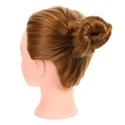 Produktbild: FRCOLOR Kopfmodell mit geflochtenem Haar geflochtene Perücken mit Haaren kinder frisierkopf friseurkopf Echthaarperücken Perückenkopf Puppenkopf stylen Hochtemperaturdraht