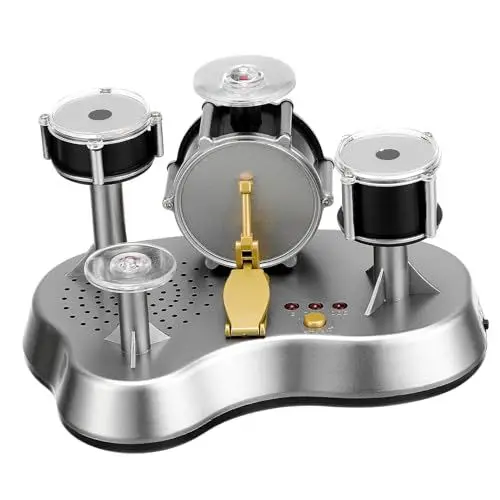 Produktbild: FRCOLOR Mini Finger Drum Set Tragbares Touch Drumming Instrument für LED Lichter für Musikalische Kreativität und Rhythmusentwicklung für Unterhaltungszwecke