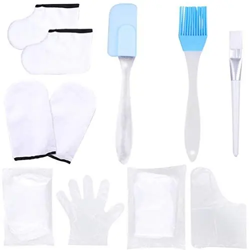 Produktbild: FRCOLOR Paraffin Wachs Bad Liner Handschuhe Und Booties Set Frottee Handschuhe Booties Feuchtigkeitsspendenden Spa-Zubehör für Die Hand Fußpflege Weiß